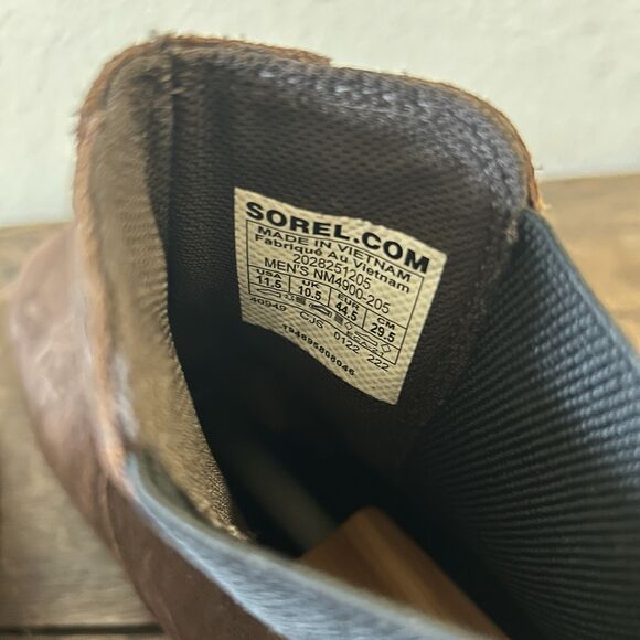 Sorel Men’s 11.5 Waterproof Carson Chelsea Brown Suede Boots